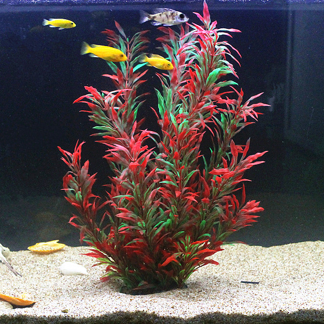 Aquarium Plant In Pot - 50CM 인조 어항 희귀 식물 수족관