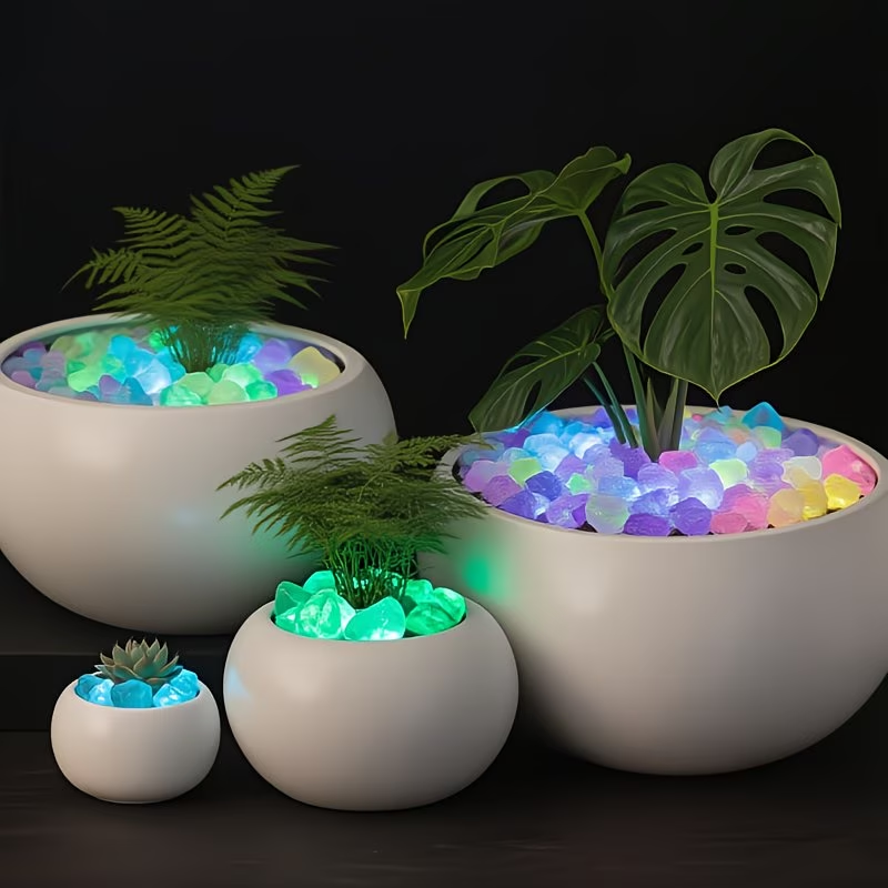 300PCS 빛나는 조약돌 세트, 0.9-1.5cm 수 - Aquarium Plant In Pot 리뷰 및 가격