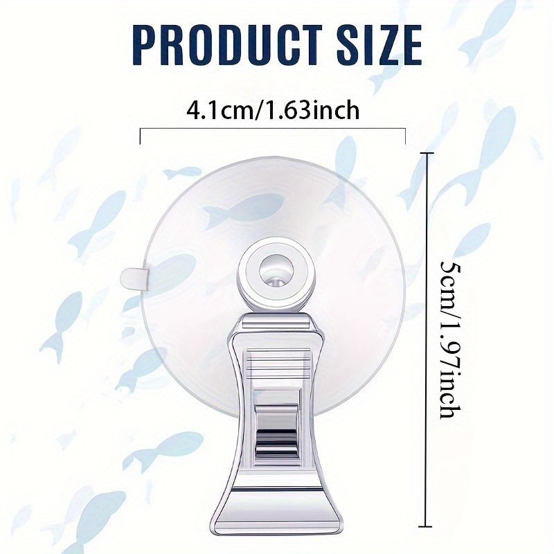 8pcs 물고기 해초 클립 식물 흡입 컵 클립 피드 홀 - Planted Aquarium Equipment 리뷰 및 가격
