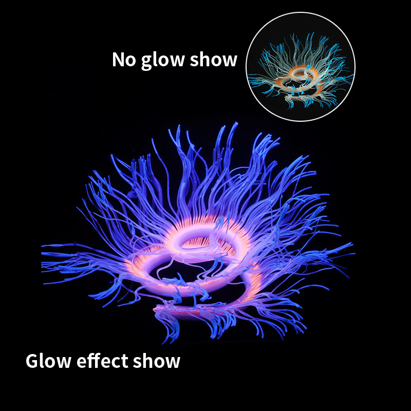 부드러운 실리콘 바다 말미잘 산호 식물 수중 빛나는 인 - Aquarium Plant Gel 리뷰 및 가격