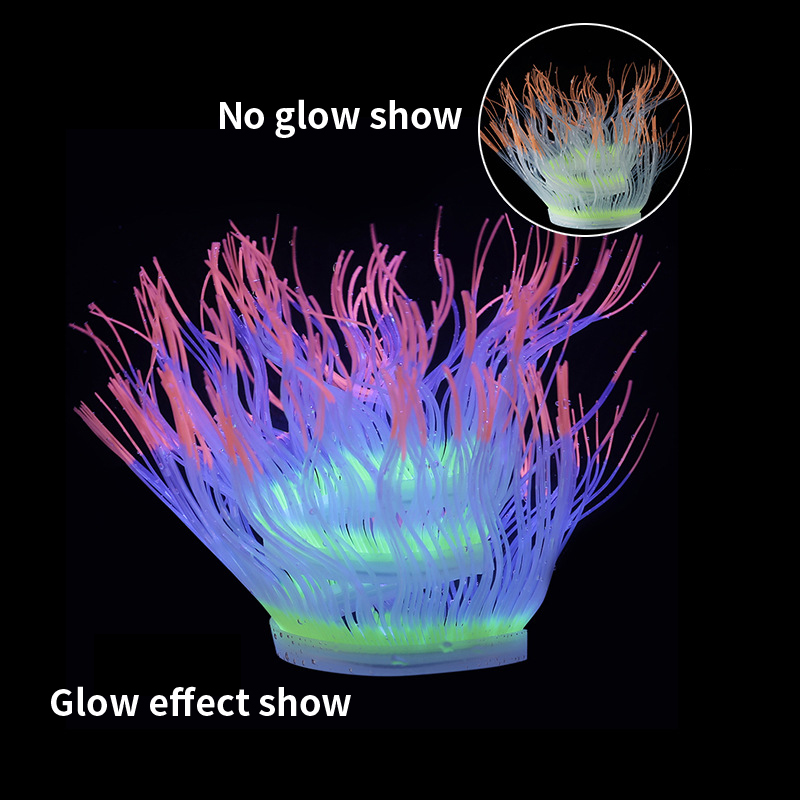 부드러운 실리콘 바다 말미잘 산호 식물 수중 빛나는 인 - Aquarium Plant Gel 리뷰 및 가격