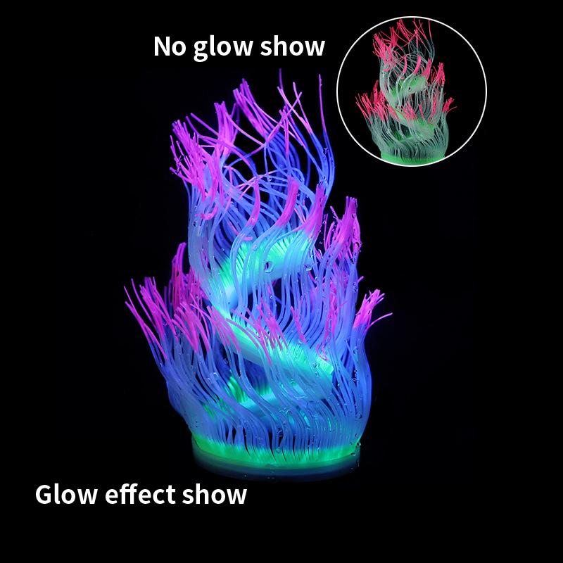 부드러운 실리콘 바다 말미잘 산호 식물 수중 빛나는 인 - Aquarium Plant Gel 리뷰 및 가격